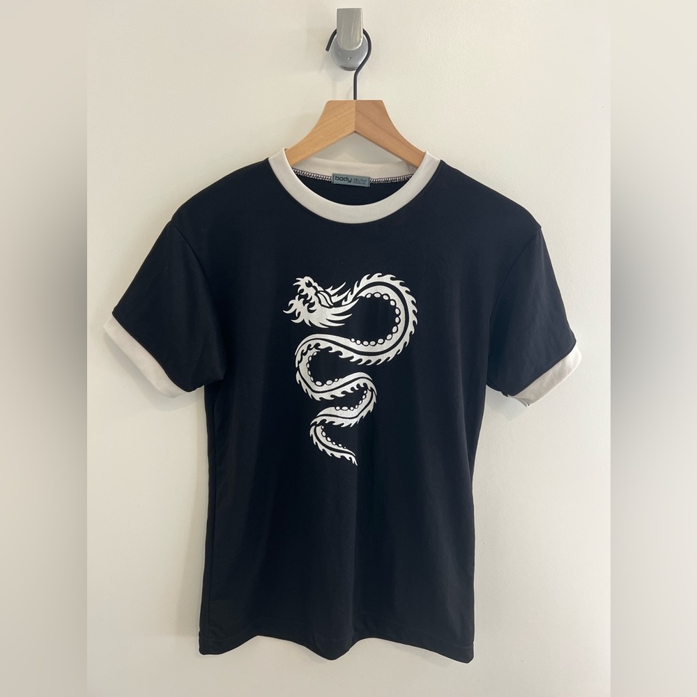 Boohoo Black Dragon T-Shirt